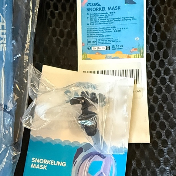 Acure Kids Beginners Blue Snorkel Mask - Picture 8 of 8
